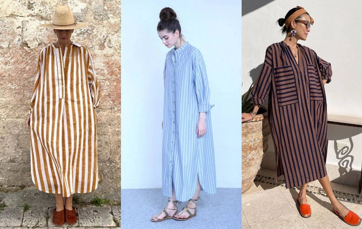 Model Linan striped male