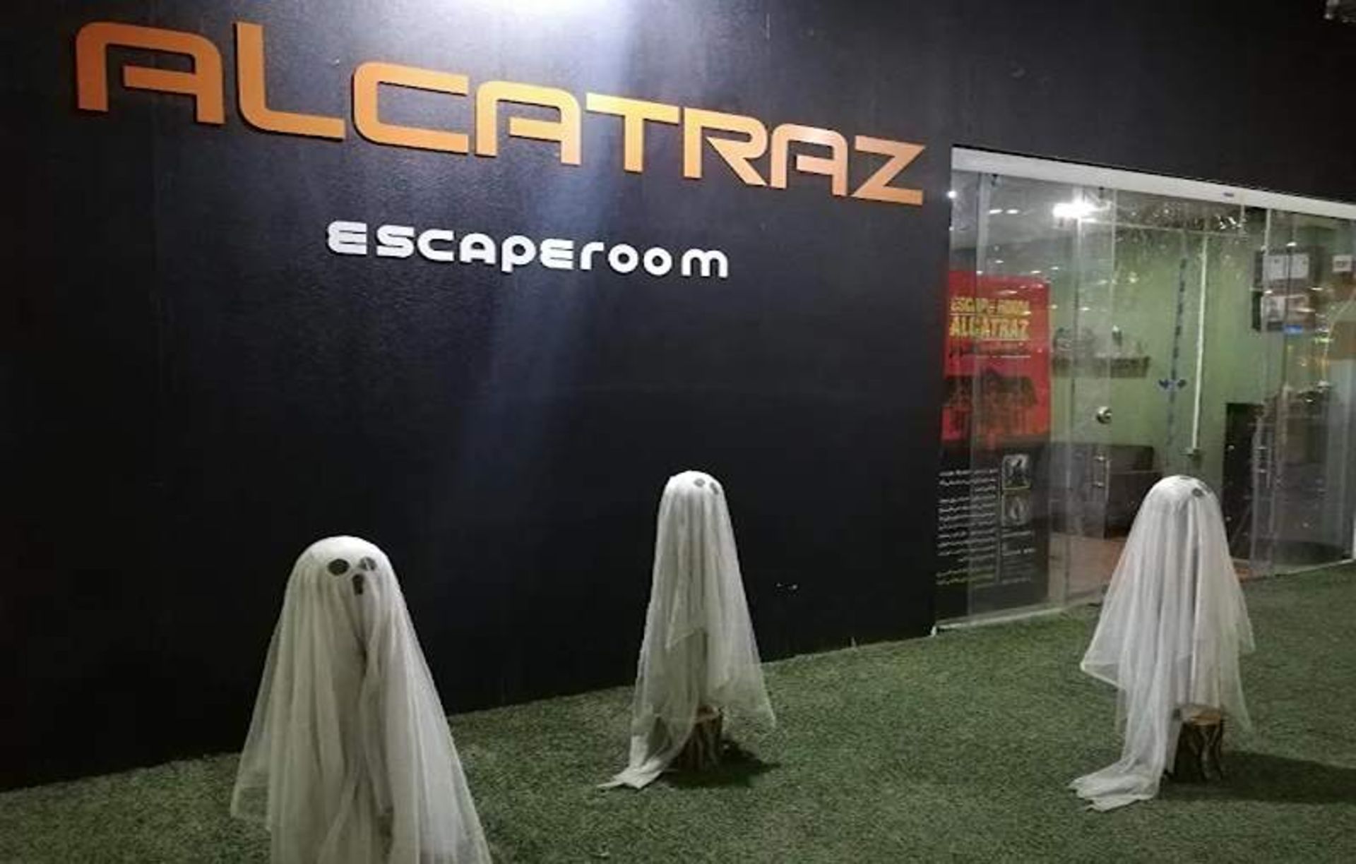 The statue of the soul in the Escape Room Alcatraz
