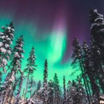 Aurora in the winter