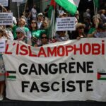 Holding anti -Islamophobia demonstrations across France