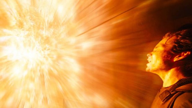 The sun explodes