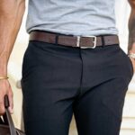 Men's leather belt