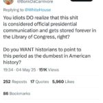 Reactions to White House Virtual Page on World Star Wars Day