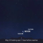 Shine of a new star in the night sky