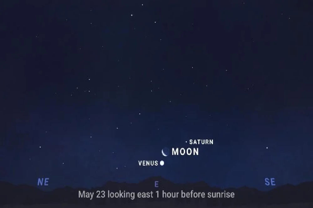 Shine of a new star in the night sky