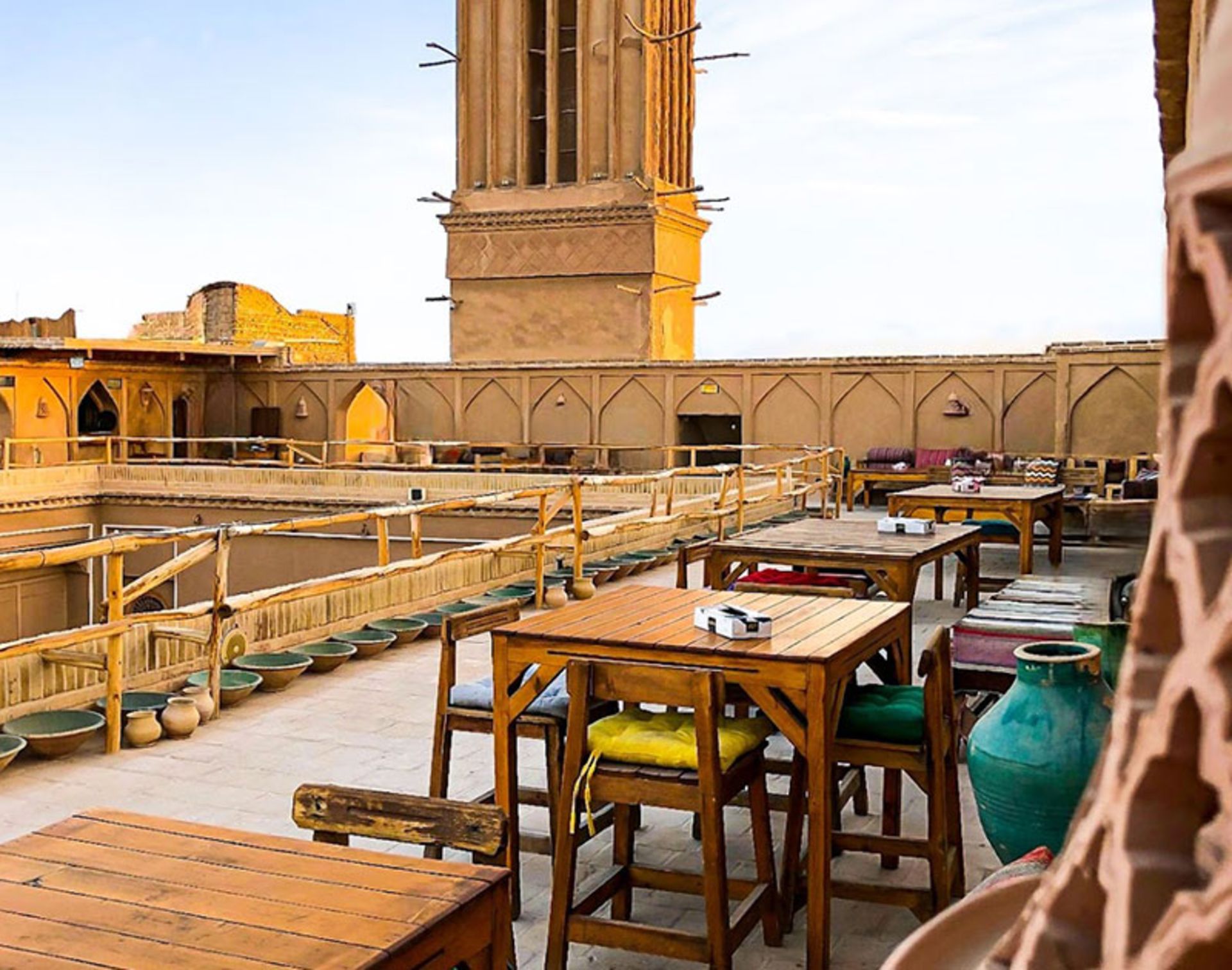 Traditional Nardoon Yazd Cafe Decoration
