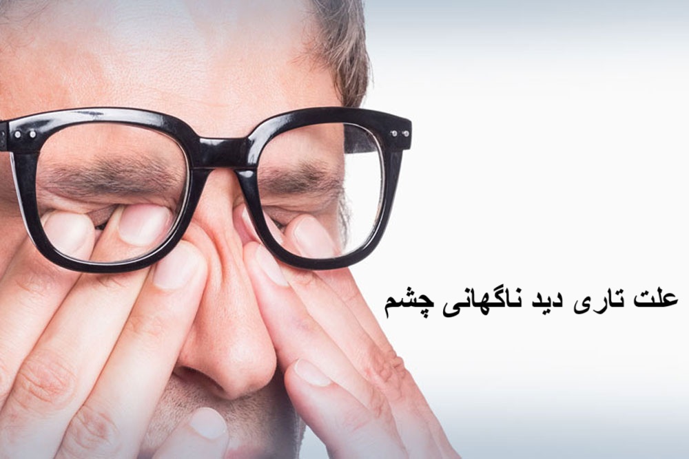 The cause of sudden blurred vision in two eyes