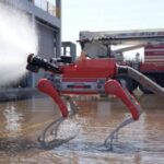 Chinese firefighter robot
