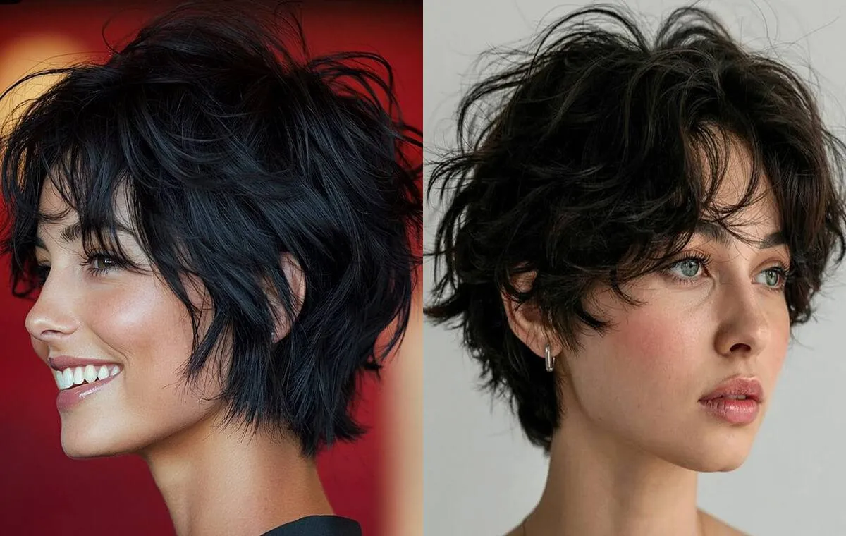 Long pixie hairstyle