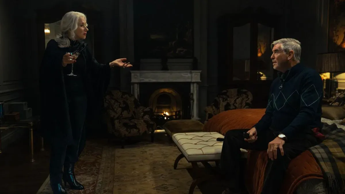 Helen Mirn and Pierce Brosnan