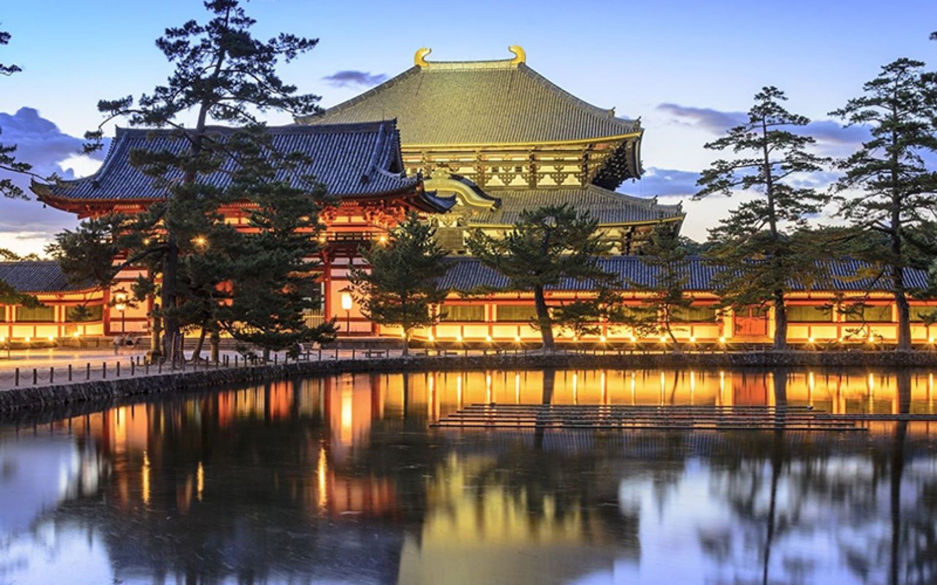 Japanese Architecture and Lake Temple