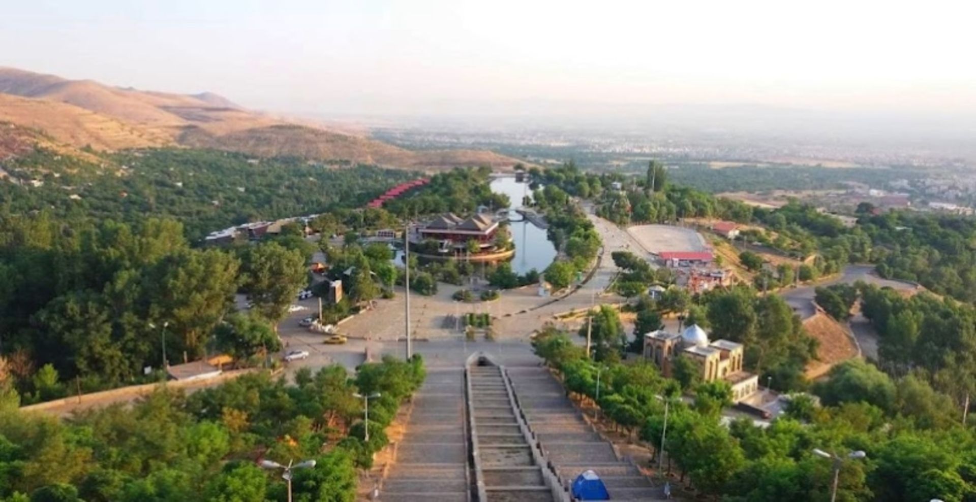 Green Space and Differe parts of Abbas Abad Recreation Complex