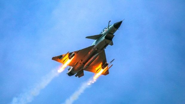 Saying Indian Rafal by Chinese fighter j-10c