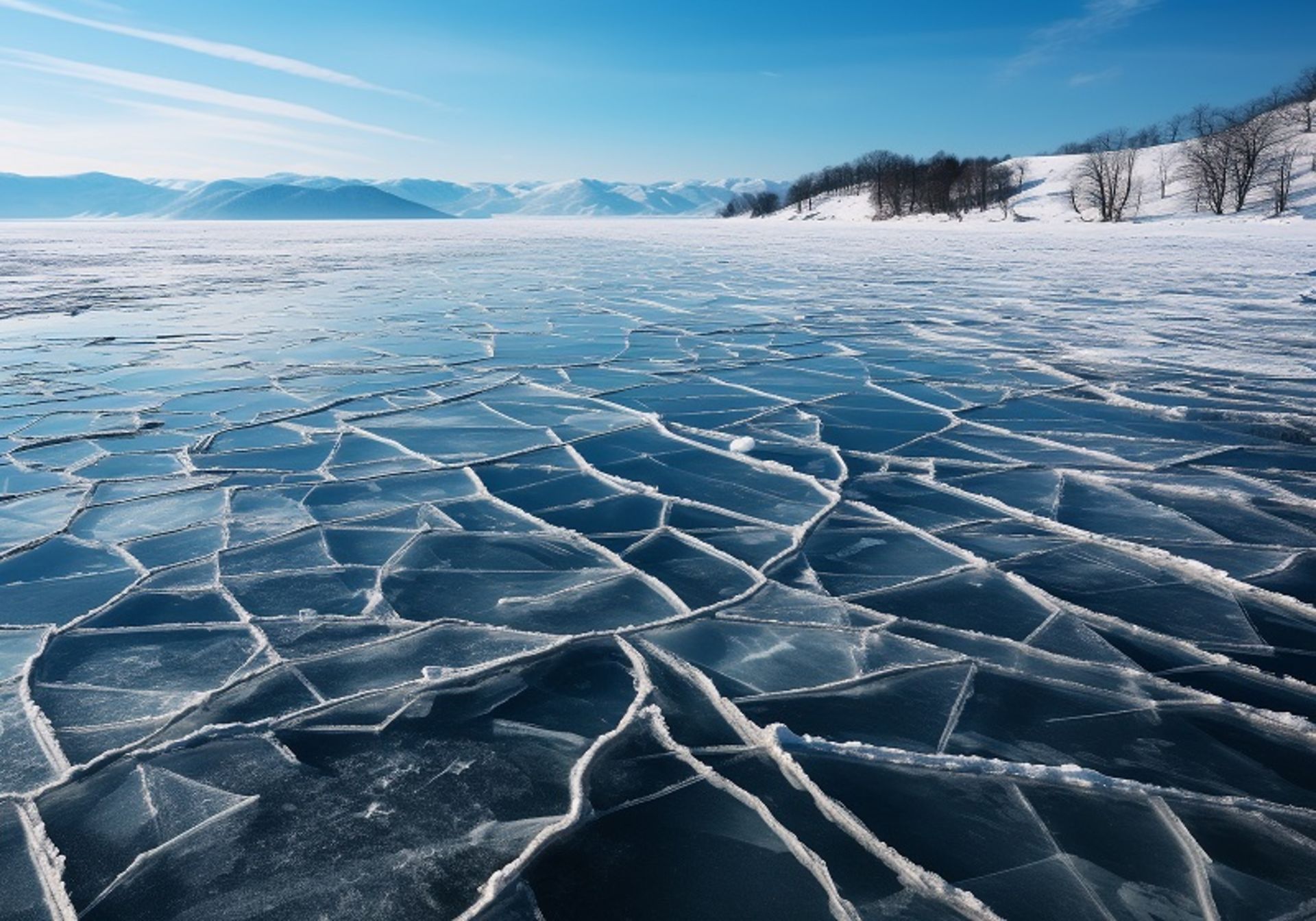 The frozen lake