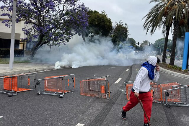 The possibility of deploying Marines to suppress Los Angeles protests