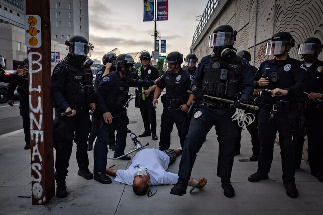 The possibility of deploying Marines to suppress Los Angeles protests