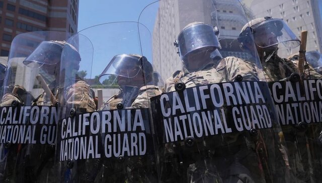 Governor of California to the protesters: Don't excuse Trump's hand