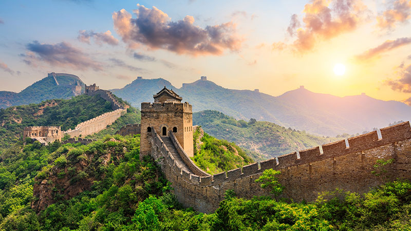 The Great Wall of China from the Wonders of the World