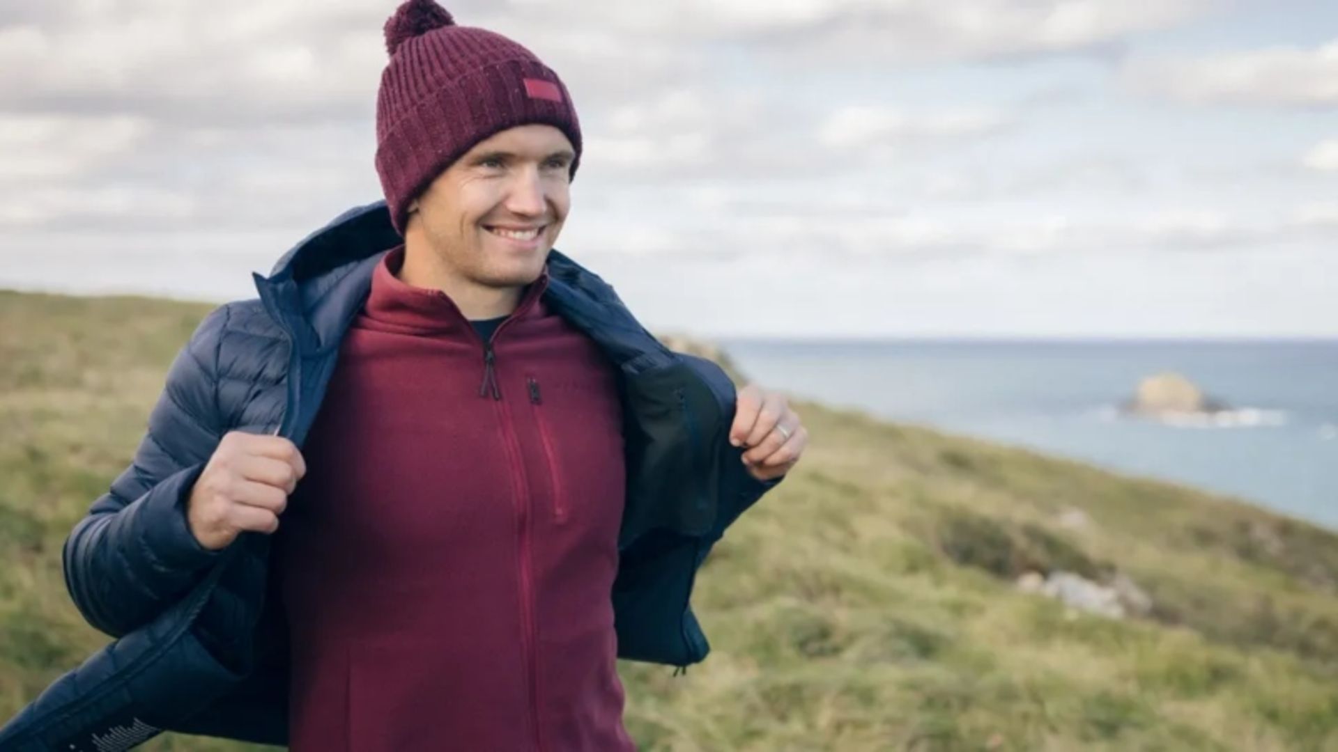 A man with wier clothes in nature