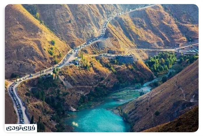 The village of Mazandaran water