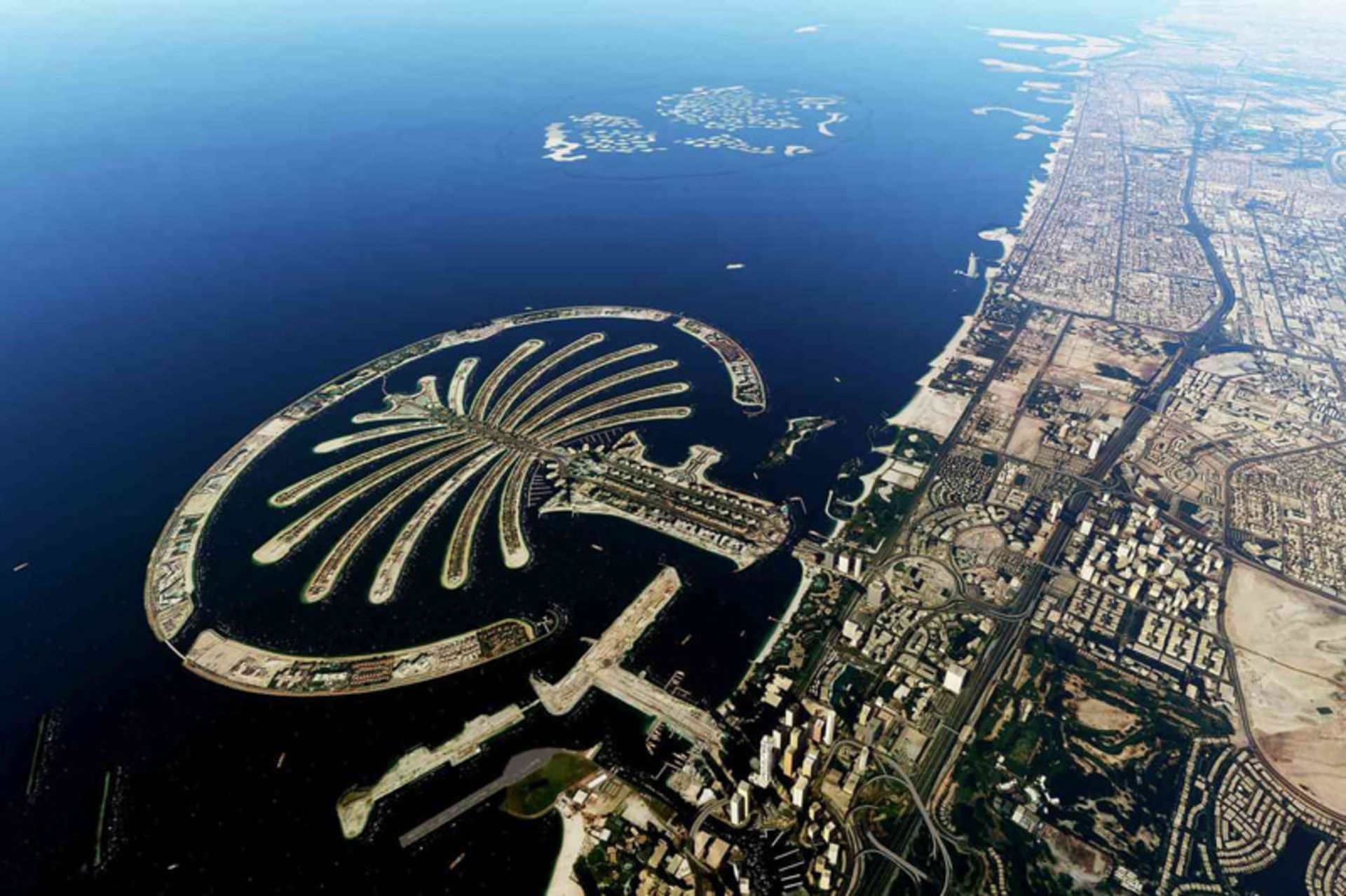 Image of Jumeirah Island from the sky