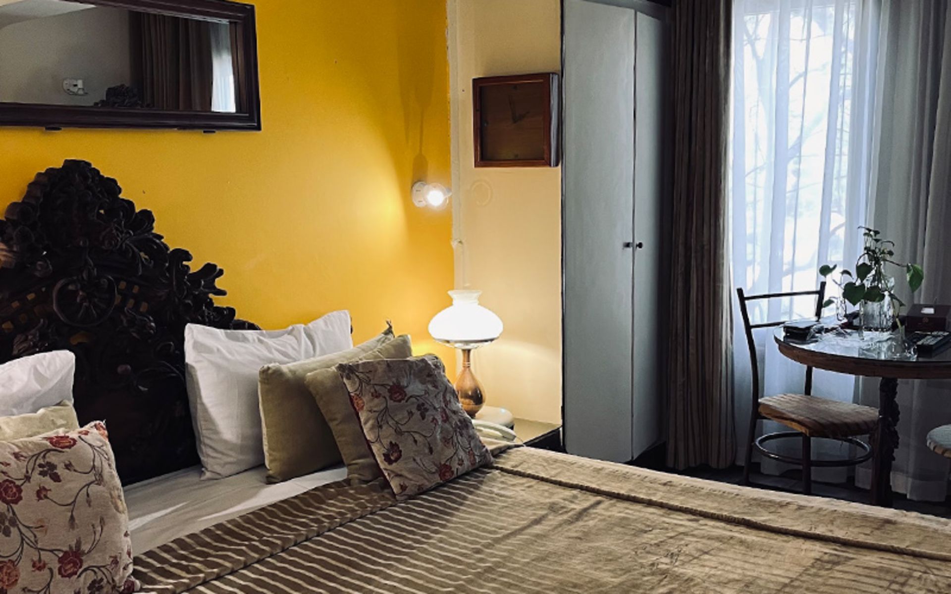 Ierior of the Forty Window Hotel Room