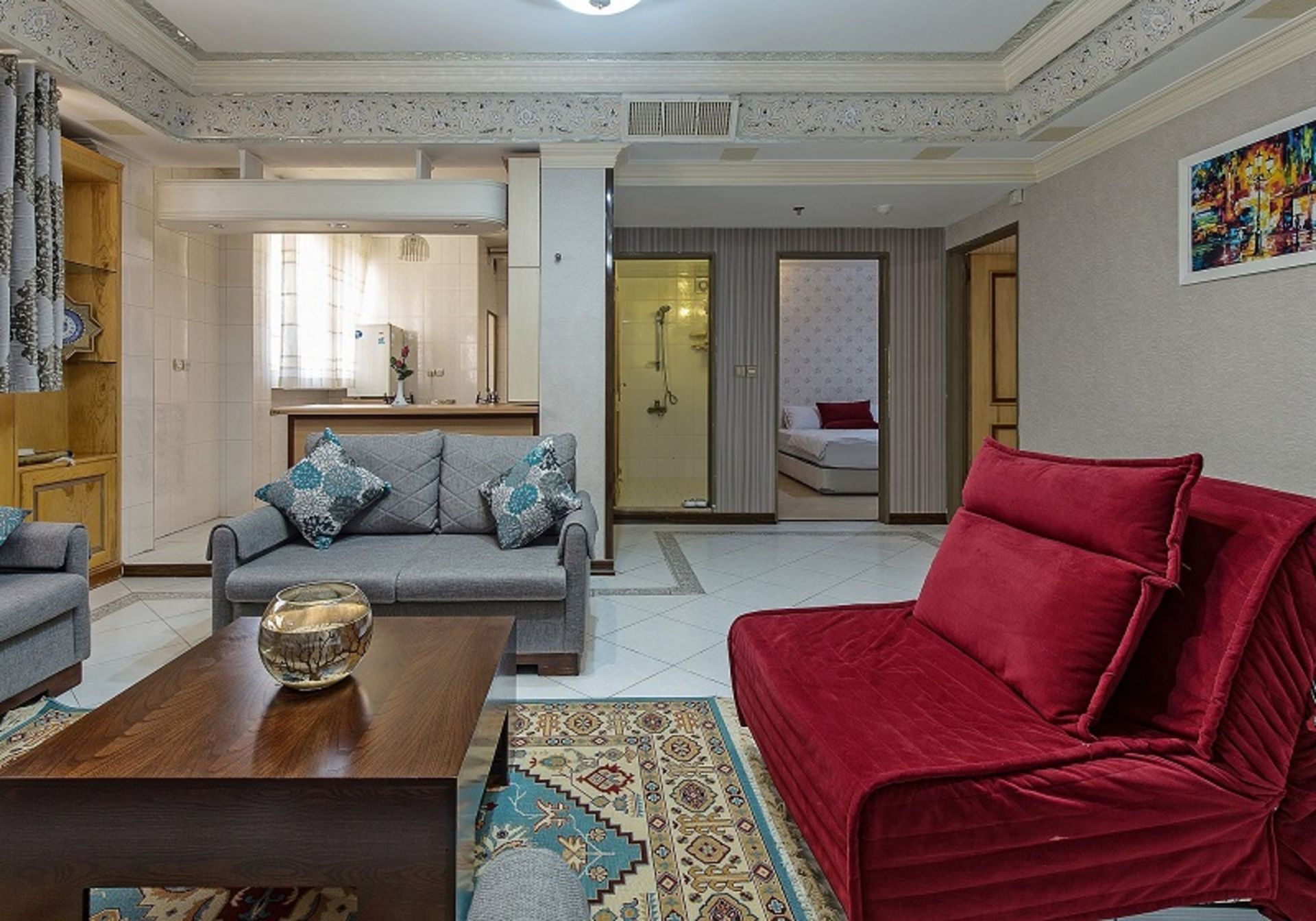 Ierior of Khatun Isfahan Apartme Hotel Room