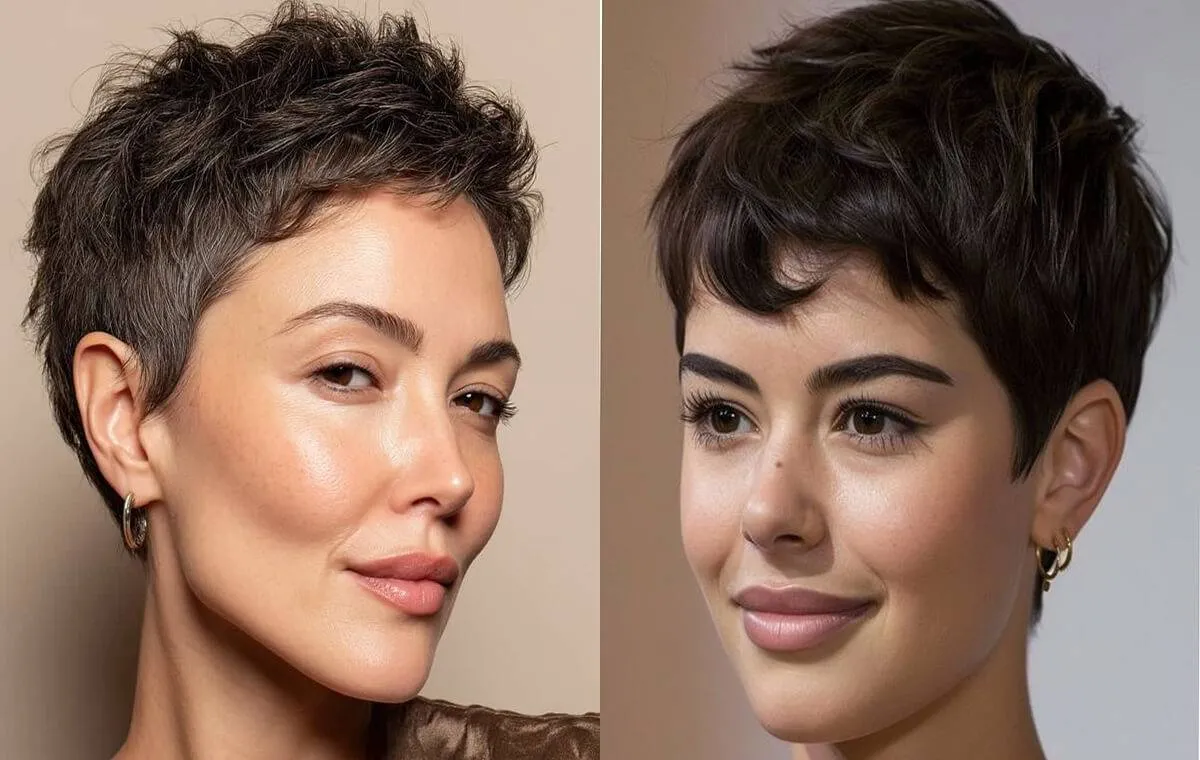 Short pixie hairstyle