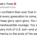 The US president also joined the psychological operations campaign against Iran