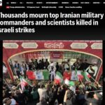 Widespread reflection of the funeral of