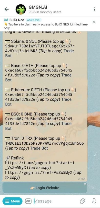 GMGN Telegram Robot