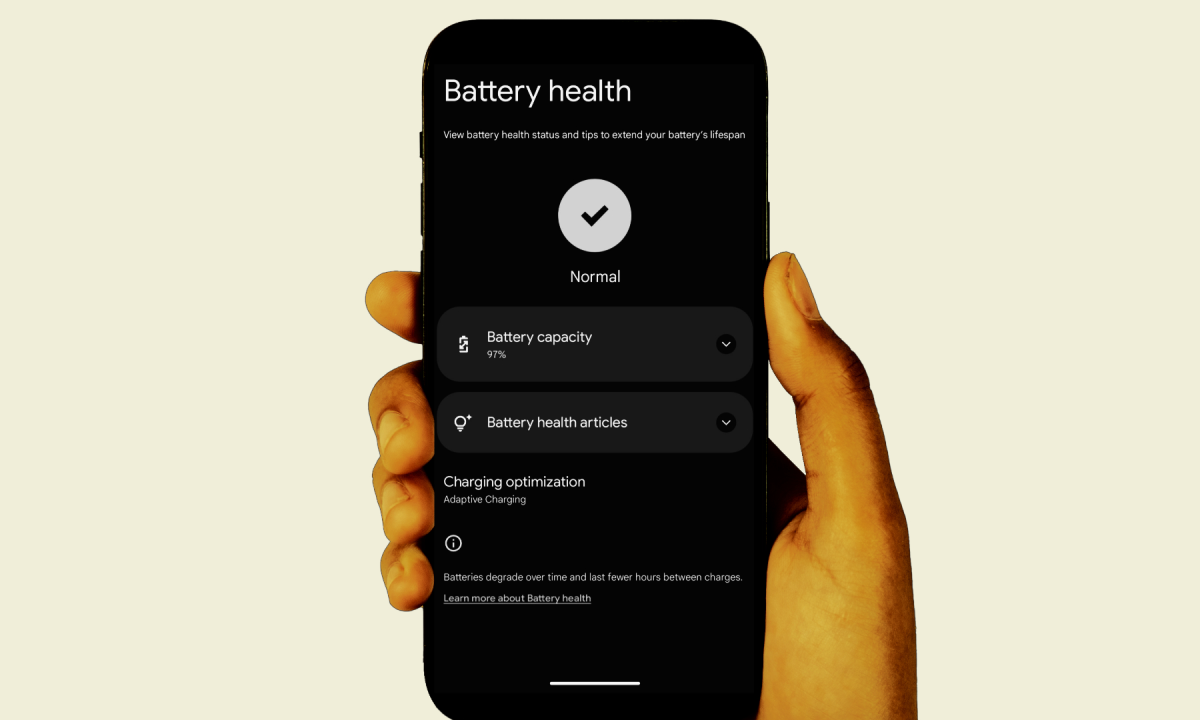 The health status of the Android battery