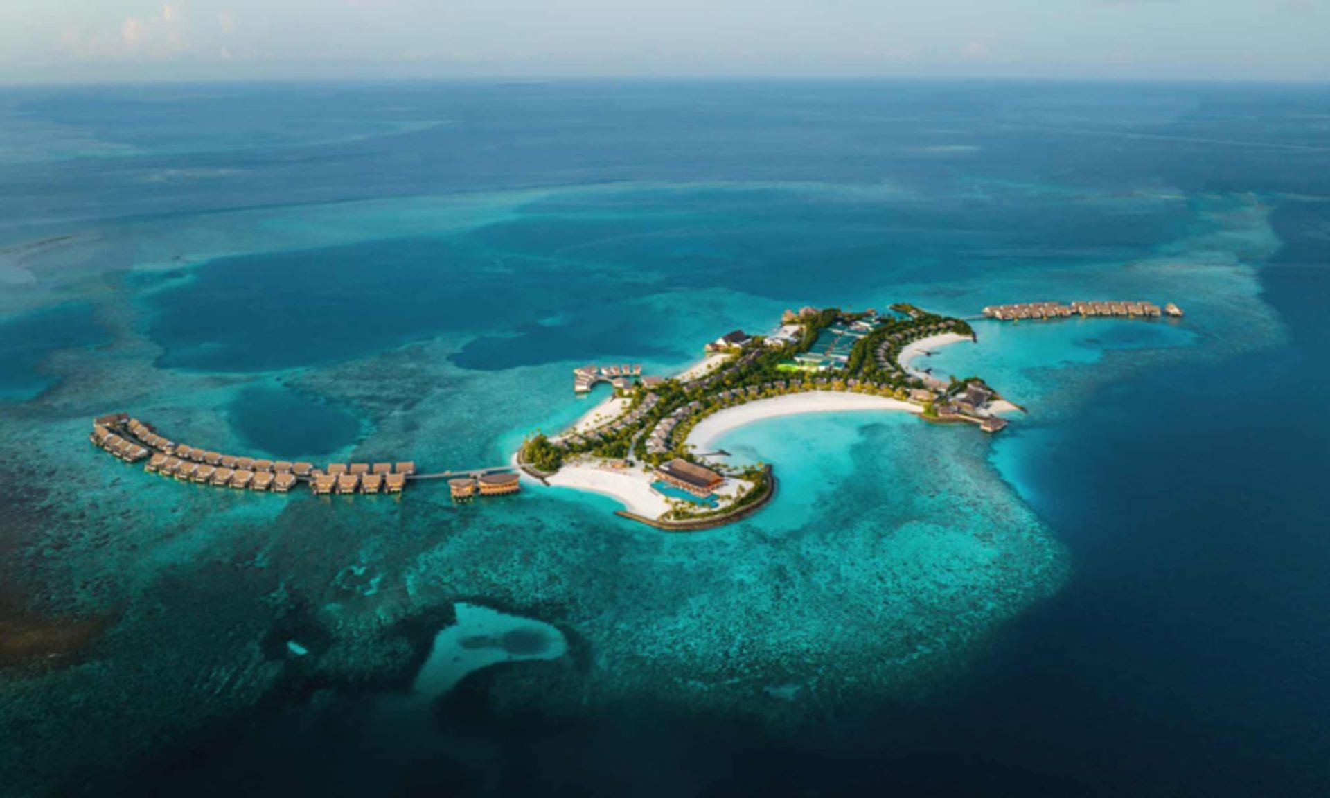 Aerial Photo from Hilton Maldives Hotel Amin