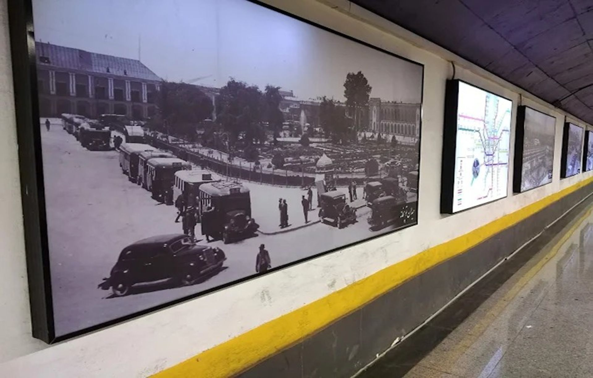 Old Tehran photos at Metro Station June
