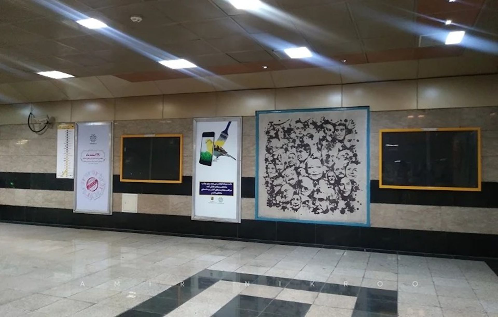 Artists' face paiing at City Metro Station