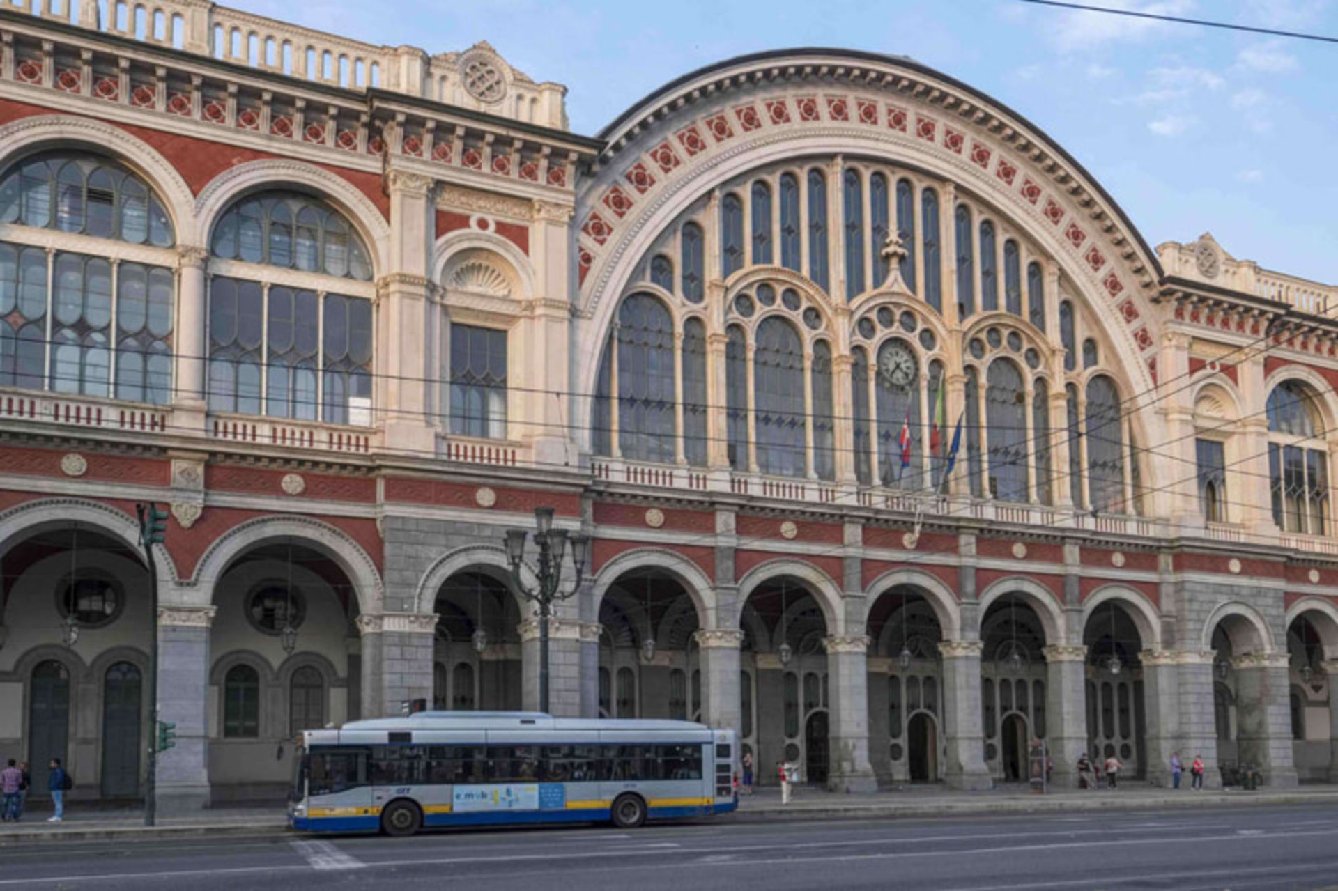 Old Porta Nova Turin building facade