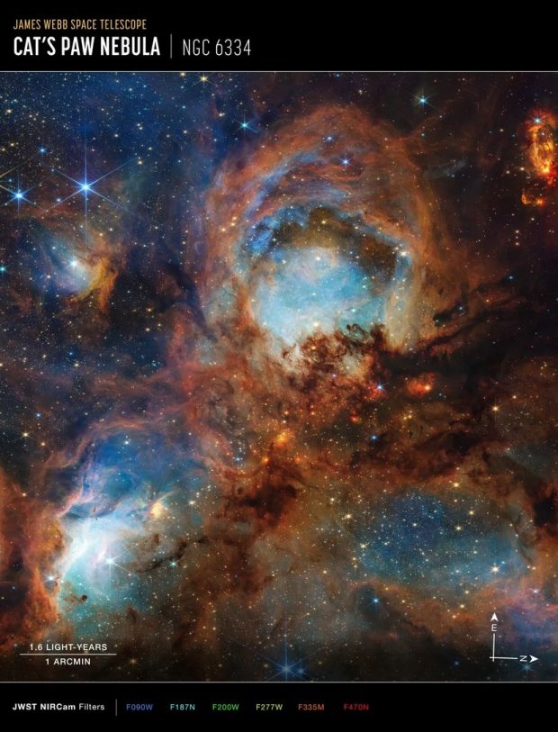 James Webbie Cat's Claws Nebula