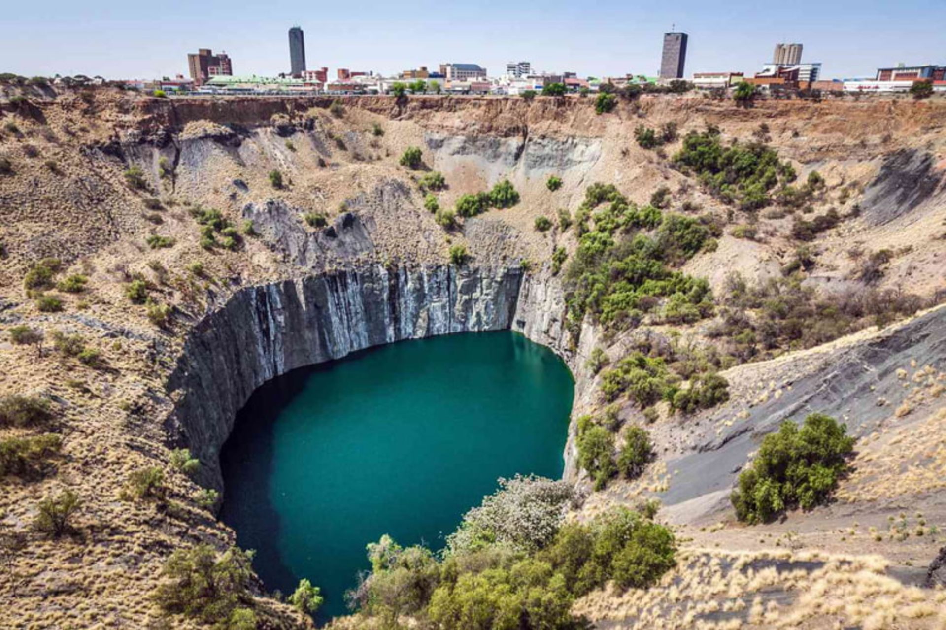 Great South African pit in the desert