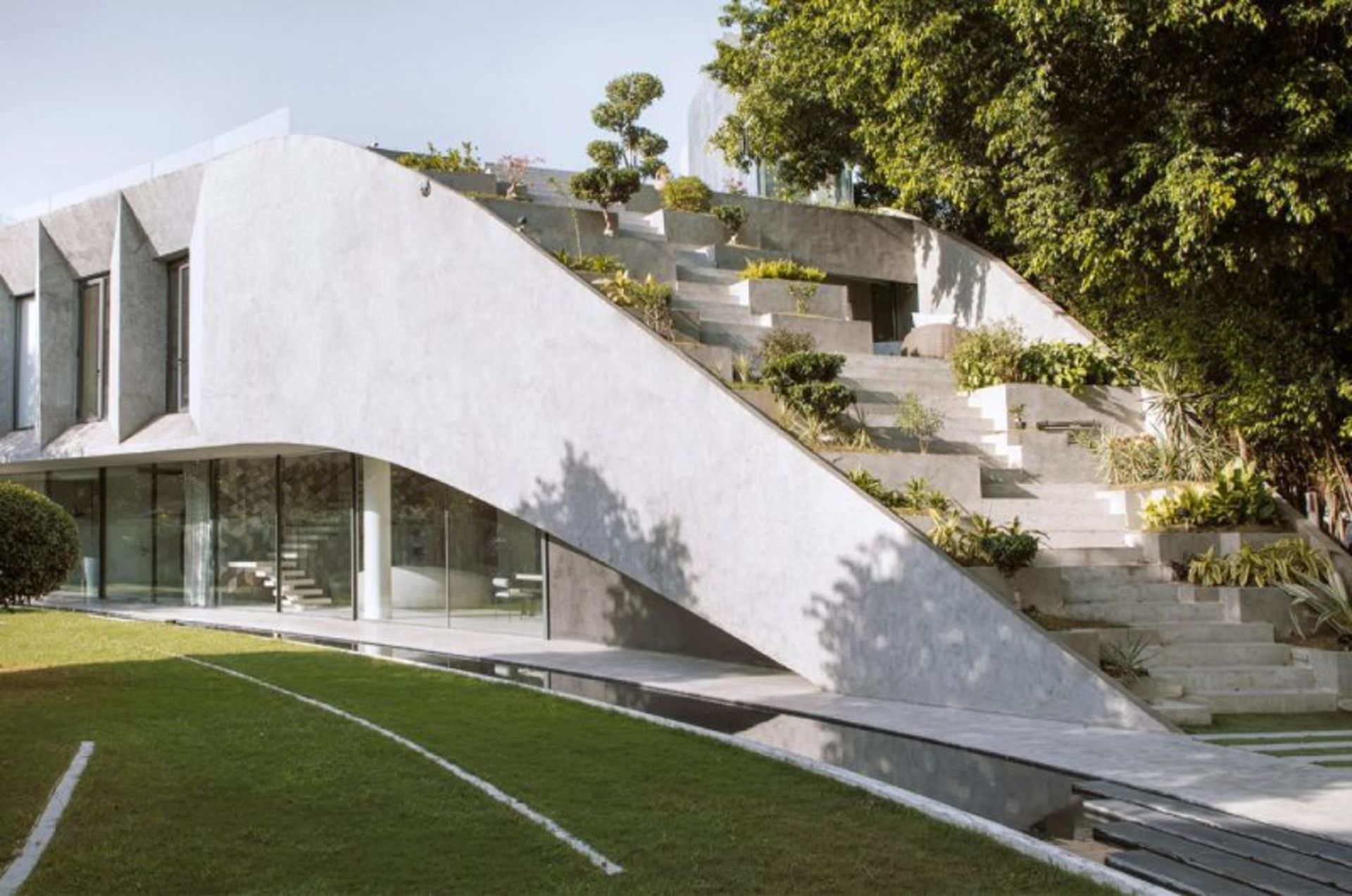 Home with green architecture in India