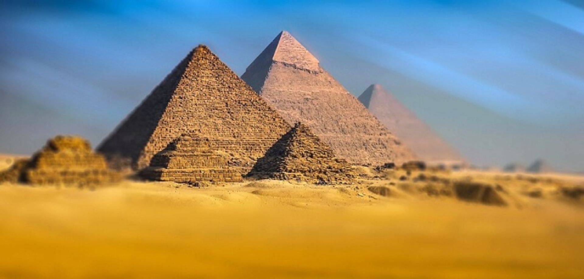 Pyramids in the desert