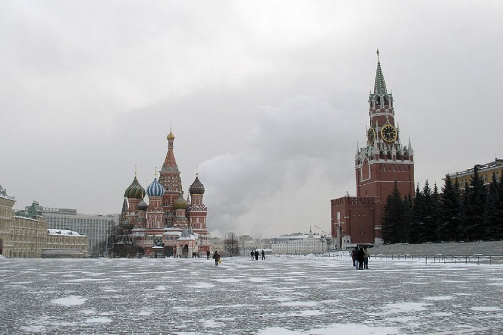 Moscow Red Square High Structures and Dome Structures