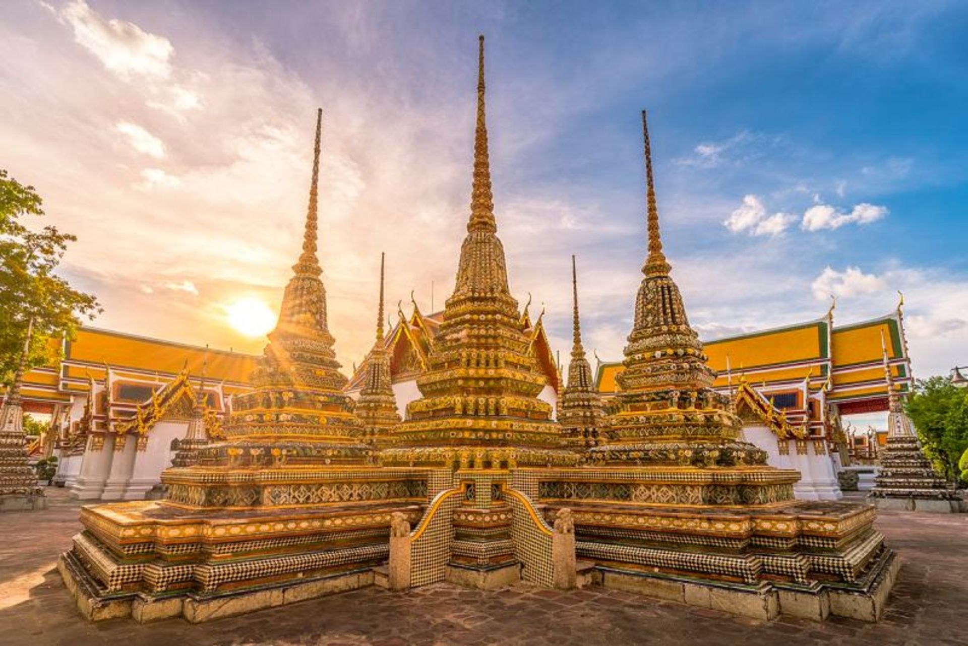 Watt Po Thailand Temple Structures