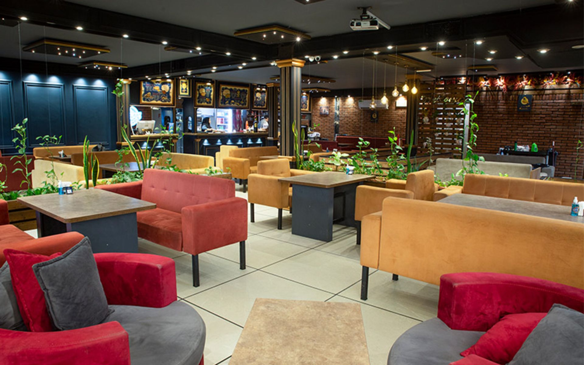 Ierior Decoration of the Sina Plus Restaura Cafe