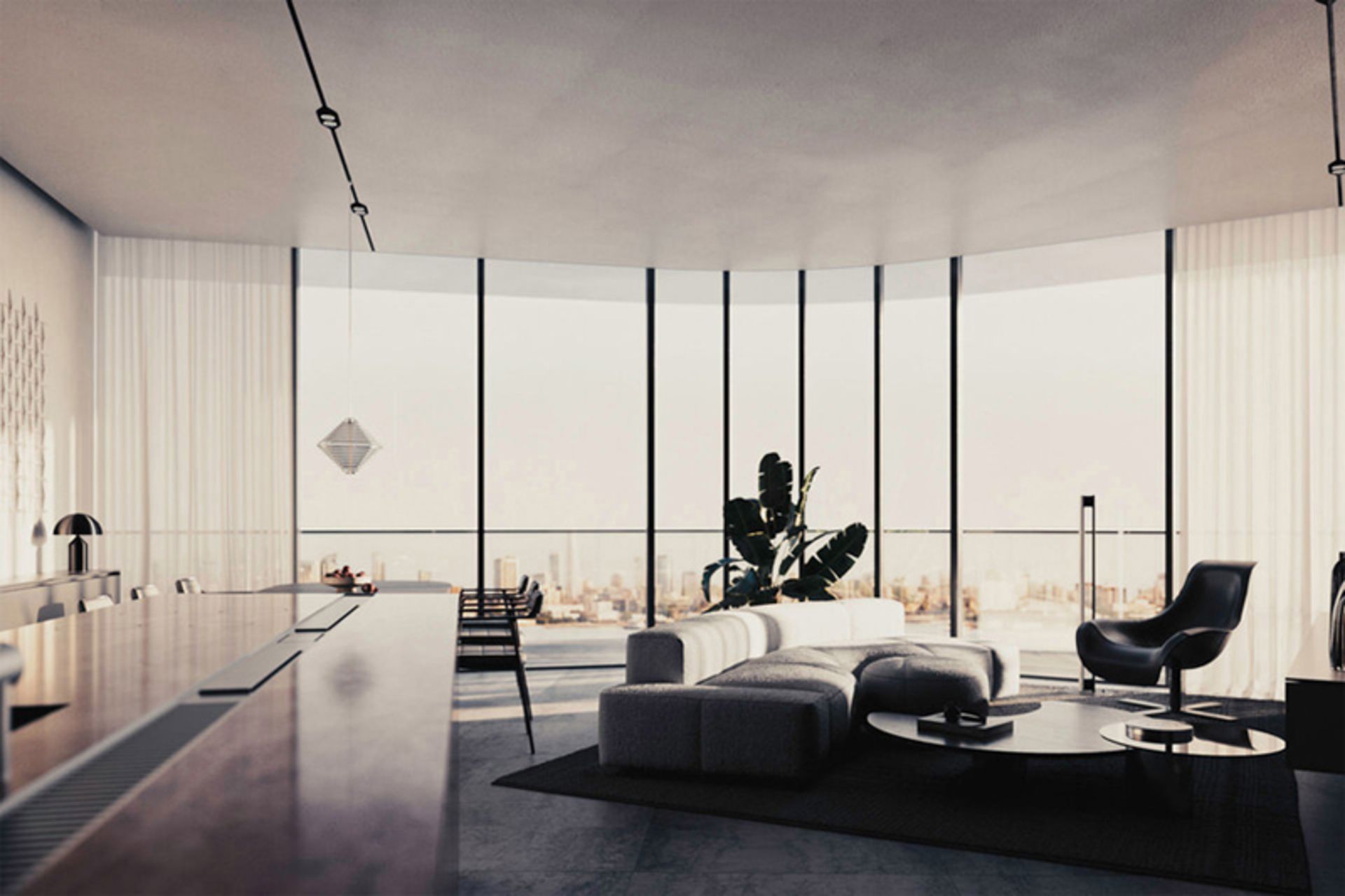 Ierior of the apartme on the island of Barbus