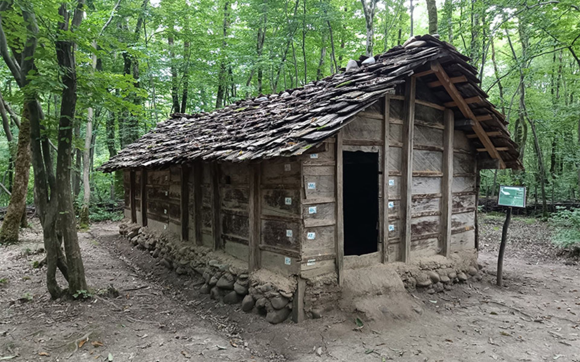Native wooden house at the Gilan Rural Heritage Museum