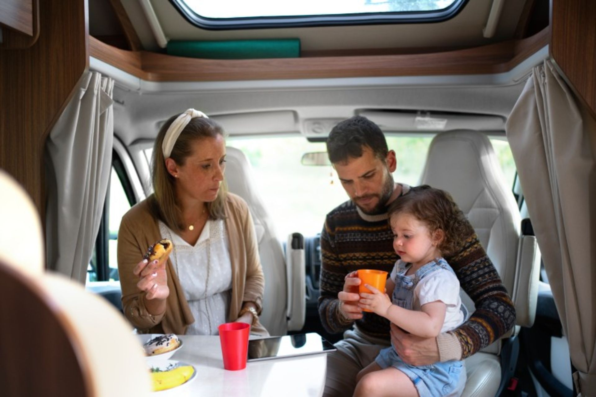 Eating baby in the car
