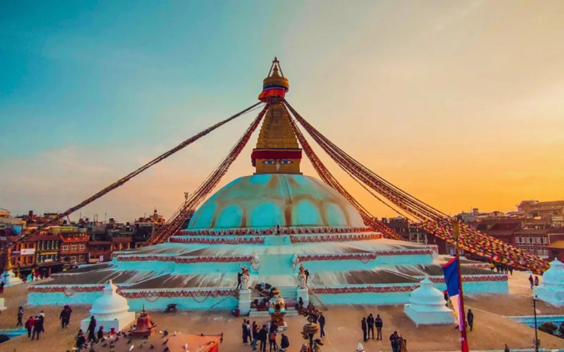 High Structure Stopa Buddhist 