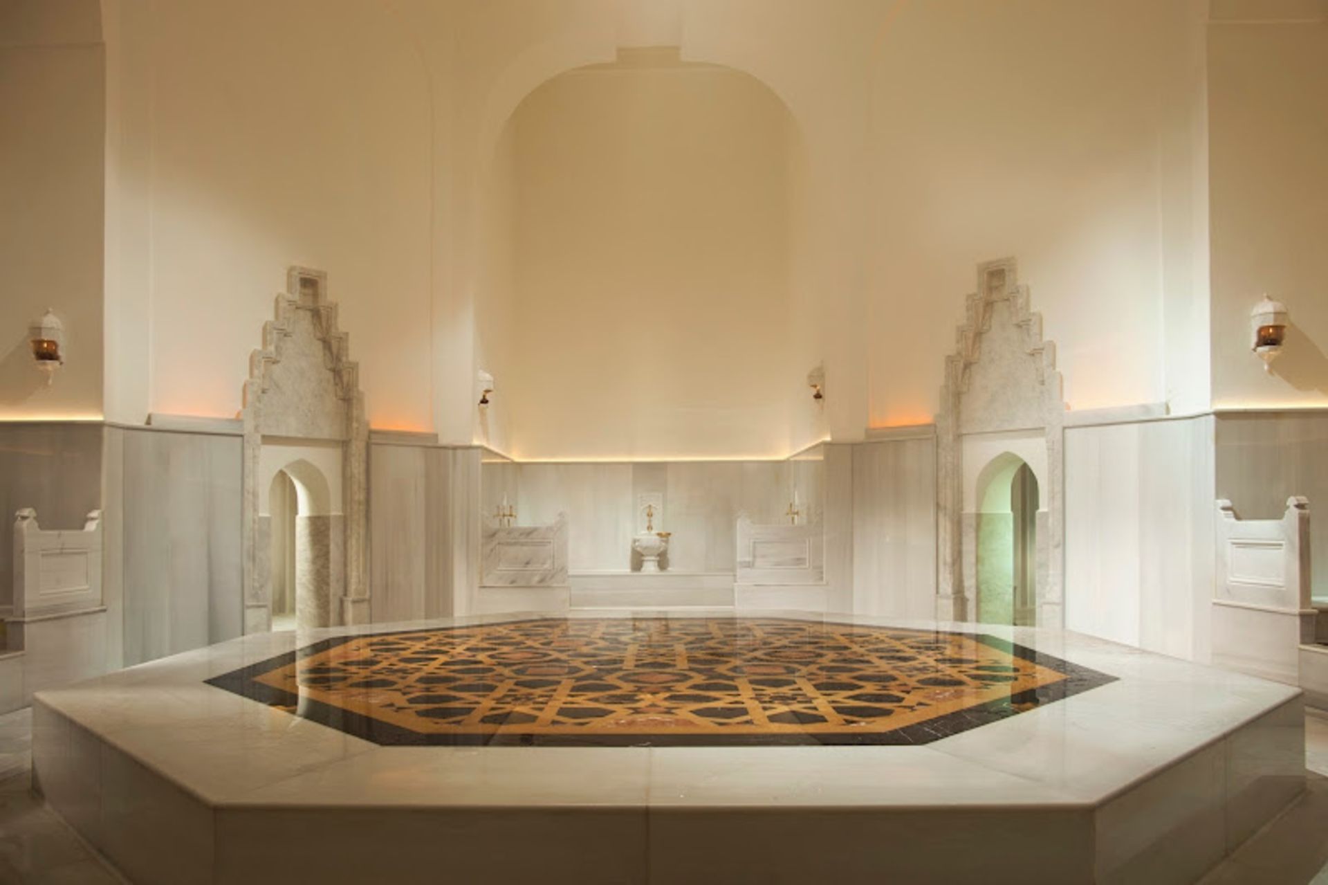 White space inside Khorram Sultan's bathroom