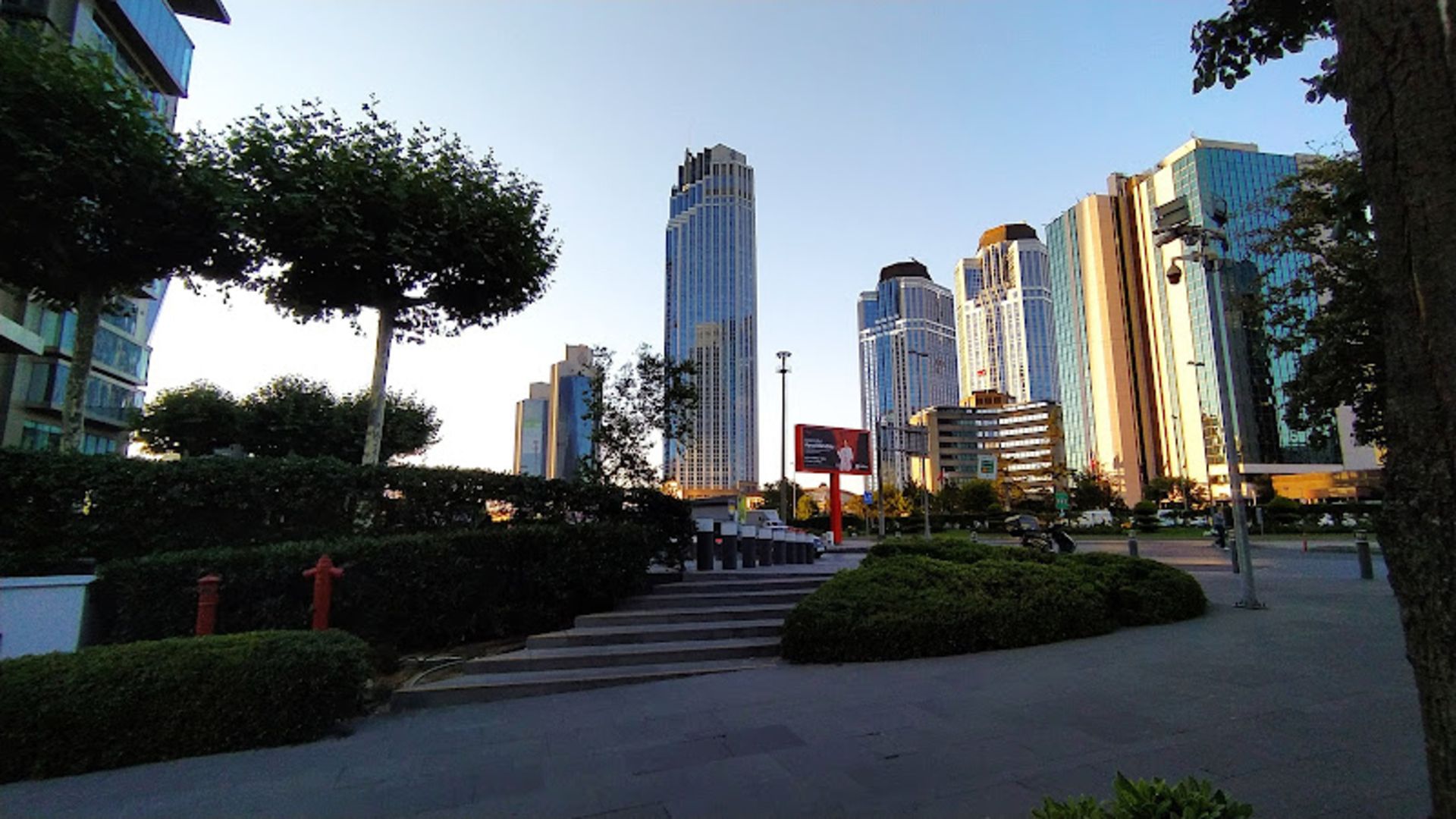 Long towers of Shishli area in Istanbul