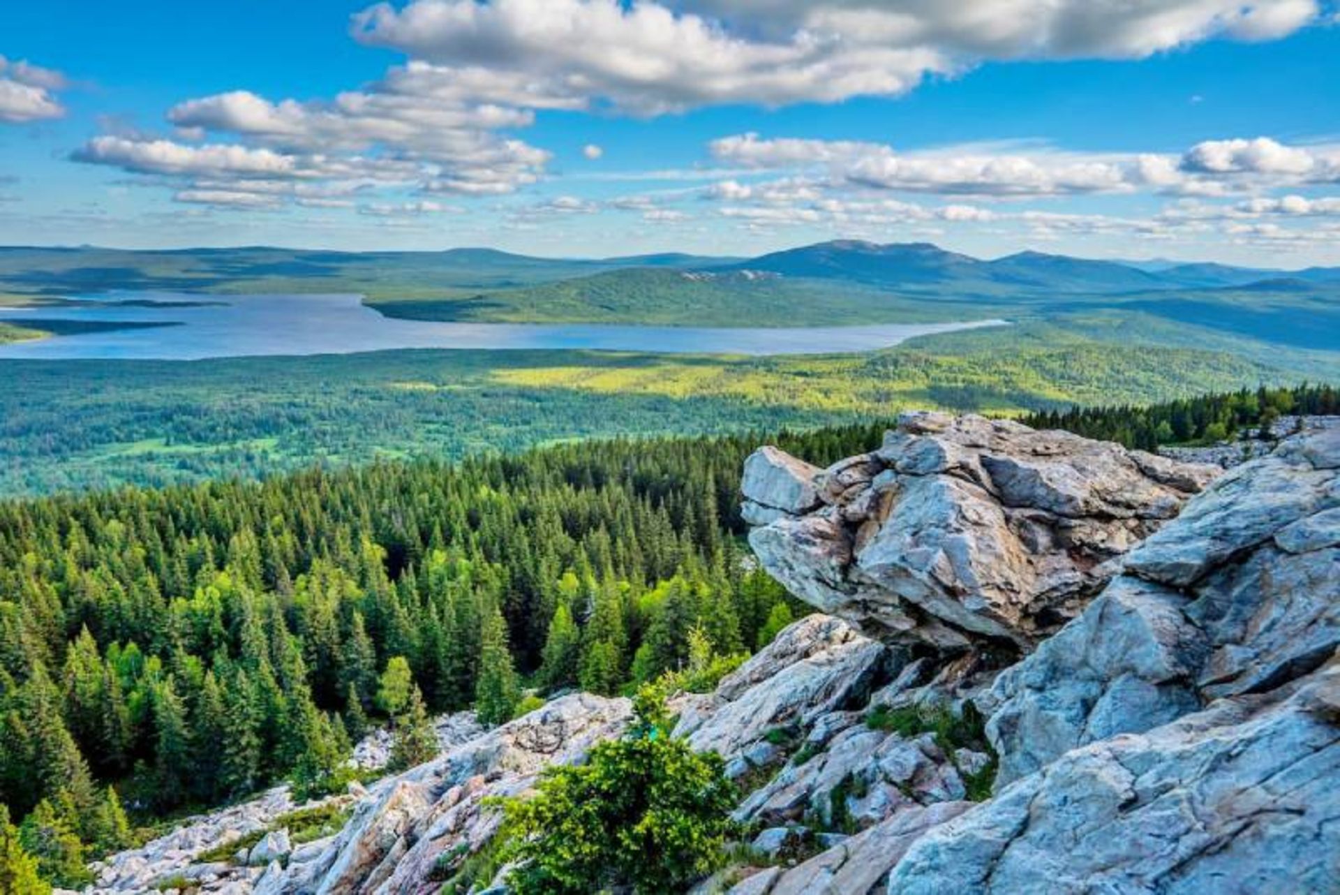 The lush nature of the Ural Mouains 